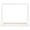 vidaXL Kids Bed Frame White 70x140 cm Solid Wood Pine