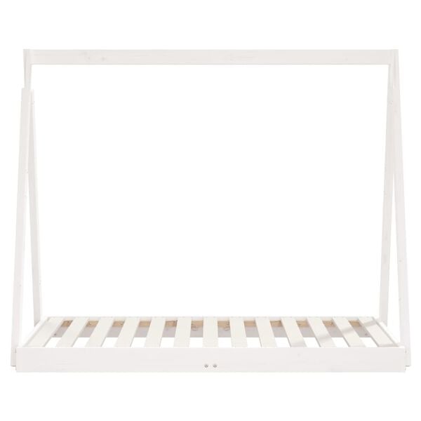 vidaXL Kids Bed Frame White 70x140 cm Solid Wood Pine