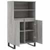 vidaXL Highboard Grey Sonoma 60x36x110 cm Engineered Wood