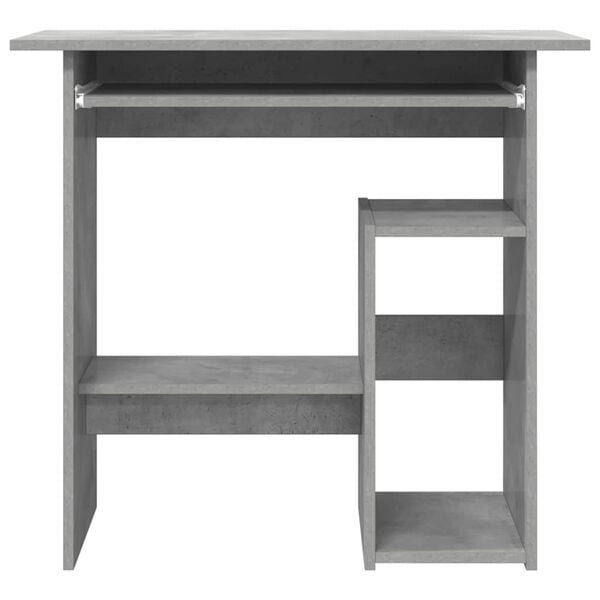 vidaXL Desk Concrete Grey 80x45x74 cm Engineered Wood