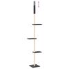 vidaXL Floor to Ceiling Cat Tree Dark Grey 267.5-297.5 cm