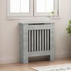 vidaXL Radiator Cover Concrete Grey 78 x 19 x 81.5 cm Engineered Wood