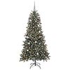 vidaXL Artificial Christmas Tree with 300 LEDs with Stand Green 210 cm