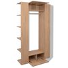 vidaXL Wardrobe Engineered Wood 106x36.5x192 cm Beige