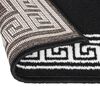 vidaXL Runner Rug BCF Black with Motif 100x250 cm