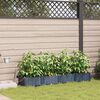 vidaXL Garden Planter 4 pcs Grey 160 x 40 x 22 cm Plastic
