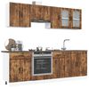 vidaXL 8 Piece Kitchen Cabinet Set Lucca Smoked Oak Engineered Wood