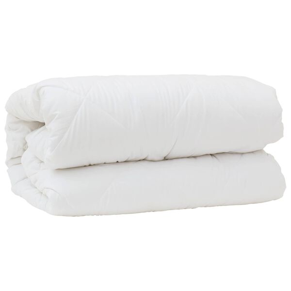 vidaXL Duvet with Pillows with Pillow 3 pcs White Microfiber
