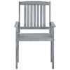 vidaXL Garden Chairs 8 pcs Solid Acacia Wood Grey