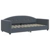 vidaXL Daybed with Trundle and Drawers Dark Grey 90x190 cm Velvet