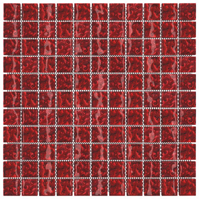 vidaXL Mosaic Tiles 11 pcs Red 30x30 cm Glass