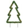 vidaXL Christmas Light Decoration with Spikes Tree 80 LEDs 60 cm