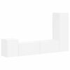 vidaXL TV Cabinet Set 4 pcs White Engineered Wood