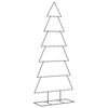 vidaXL Metal Christmas Tree for Decoration Black 180 cm