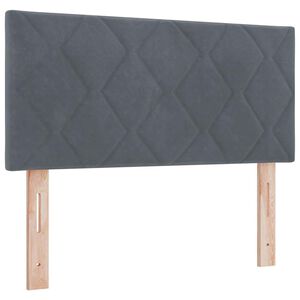 vidaXL Headboard Height Adjustable Dark grey 100 cm Velvet