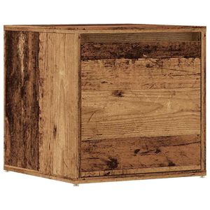 vidaXL Box Drawer Old Wood 40.5x40x40 cm Engineered Wood
