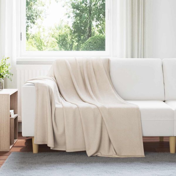 vidaXL Throw Blankets 24 pcs Beige 200 x 150 cm Fleece