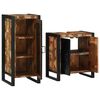 vidaXL Bathroom Furniture Set with Shelf 2 pcs Solid reclaimed wood