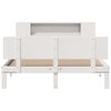 vidaXL Bookcase Bed without Mattress White 135x190 cm Double Solid Wood Pine