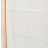vidaXL 4-Panel Room Divider Cream 160x170x4 cm Fabric