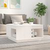 vidaXL Coffee Table White 60x61x32.5 cm Solid Wood Pine