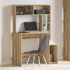 vidaXL Desk with Shelves Artisan Oak 100x45x140 cm Engineered Wood
