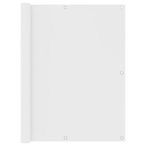 vidaXL Balcony Screen White 120x500 cm Oxford Fabric