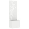 vidaXL Garden Privacy Screen White 50 x 32 x 150 cm Cold-rolled steel