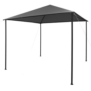 vidaXL Gazebo 3x3 m Anthracite Fabric and Steel 180 g/m&sup2;