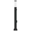 vidaXL Bollard Light with Sensor&Outlet 80 cm Black IP44