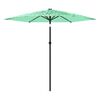 vidaXL Garden Parasol with Steel Pole Green 268x268x226 cm