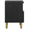 vidaXL Bedside Cabinet Black 40x33x46 cm Engineered Wood