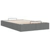 vidaXL Ottoman Bed Frame without Mattress Dark Grey Double Fabric