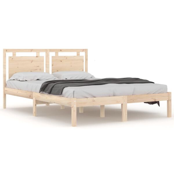 vidaXL Bed Frame without Mattress 140x200 cm Solid Wood