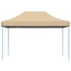 vidaXL Party Tent Folding Beige 279 x 410 x 315 cm Oxford Fabric