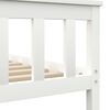 vidaXL Bed Frame without Mattress White Solid Pine Wood 90x200 cm