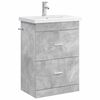 vidaXL Bathroom Furniture Set Concrete Grey 61 x 40 x 84.5 cm