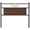 vidaXL Headboard Brown Oak 107 cm Engineered Wood and Steel