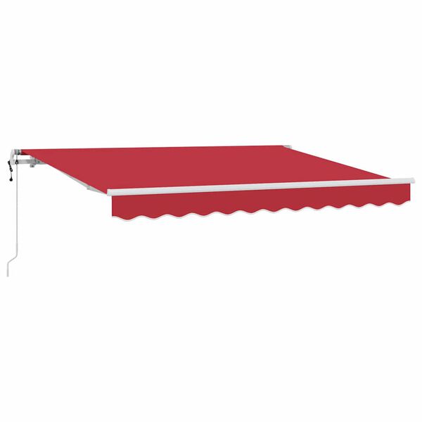 vidaXL Retractable Awning Red 350 x 200 cm Fabric