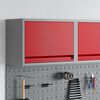 vidaXL Tool Cabinet with Storage Red and Grey 50 x 25 x 35 cm