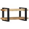 vidaXL Wall Shelf 70x33x35 cm Solid Rough Wood Mango