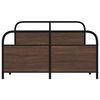 vidaXL Bed Frame Without Mattress 120x190 cm Small Double Brown Oak Engineered Wood