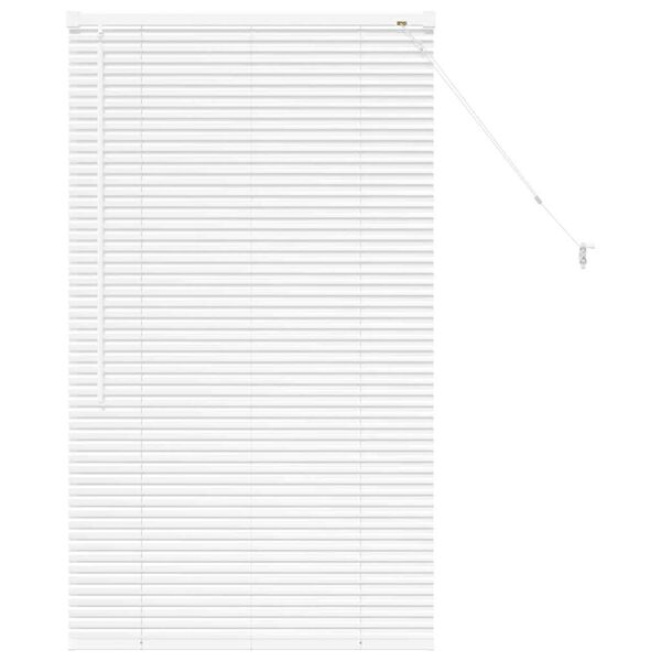 vidaXL Venetian Blinds Height Adjustable White 130 x 80 cm Aluminium