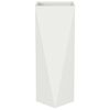 vidaXL Planter 2 pcs White 30 x 30 x 75 cm Steel