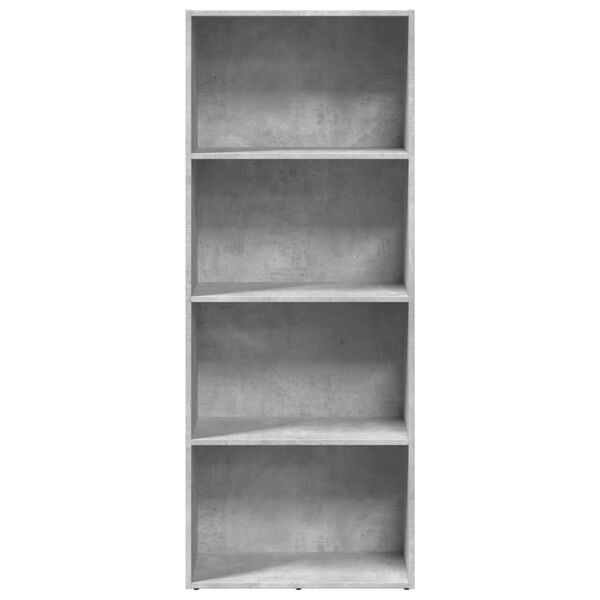 vidaXL Bookcase Concrete Grey 60x30x152 cm Engineered Wood