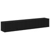 vidaXL TV Cabinet Set Wall-mounted 2 pcs Black Oak Engineered Wood