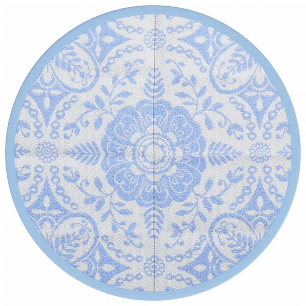 vidaXL Outdoor Carpet ARAKIL Baby Blue &Oslash;160 cm PP