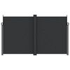 vidaXL Retractable Side Awning Black 200x1200 cm