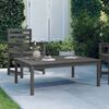 vidaXL Garden Table Grey 121x82.5x45 cm Solid Wood Pine