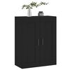 vidaXL Wall Mounted Cabinet Black 69.5x34x90 cm Engineered Wood